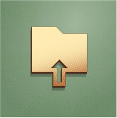 Ikona vintage z szumem i cieniem © vempireart