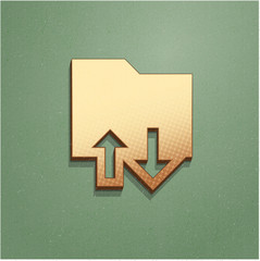 Ikona vintage z szumem i cieniem © vempireart