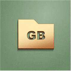 Ikona vintage z szumem i cieniem © vempireart