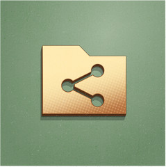 Ikona vintage z szumem i cieniem © vempireart