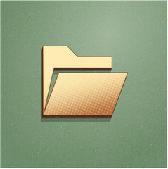 Ikona vintage z szumem i cieniem © vempireart