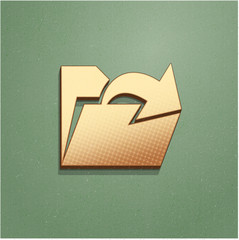 Ikona vintage z szumem i cieniem © vempireart