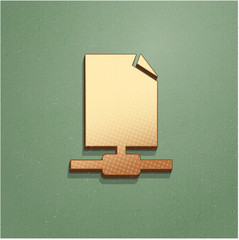 Ikona vintage z szumem i cieniem © vempireart