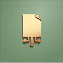 Ikona vintage z szumem i cieniem © vempireart