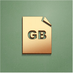 Ikona vintage z szumem i cieniem © vempireart