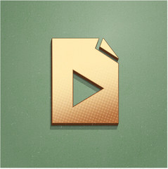 Ikona vintage z szumem i cieniem © vempireart