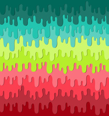 Flat  Abstract Background with flow down splashes