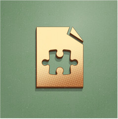 Ikona vintage z szumem i cieniem © vempireart