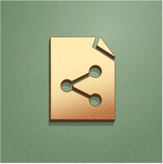 Ikona vintage z szumem i cieniem © vempireart