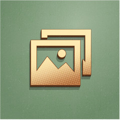 Ikona vintage z szumem i cieniem © vempireart