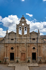 Fototapeta na wymiar Arkadi Monastery - Orthodox monastery on the island of Crete, Greece.