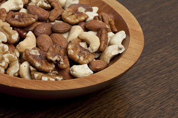 assorted nuts closeup