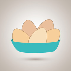 eggs in dish design 
