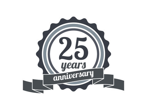 25th year anniversary logo