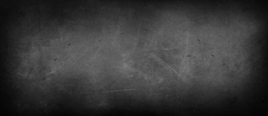 Wide blackboard or chalkboard texture background