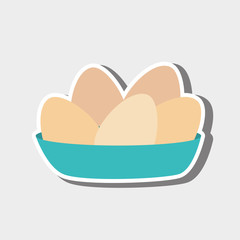eggs in dish design 