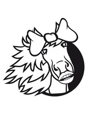 circle face girl head hole loop sweet funny woman female mare beautiful pony stallion riding white comic cartoon