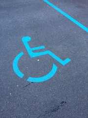wheel chair sign parking spot