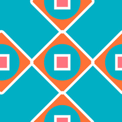 Geometric seamless pattern, vintage geometric background