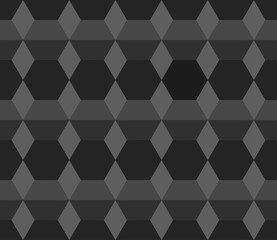 Hexagon seamless pattern, geometric background