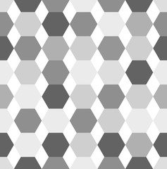 Hexagon seamless pattern, geometric background