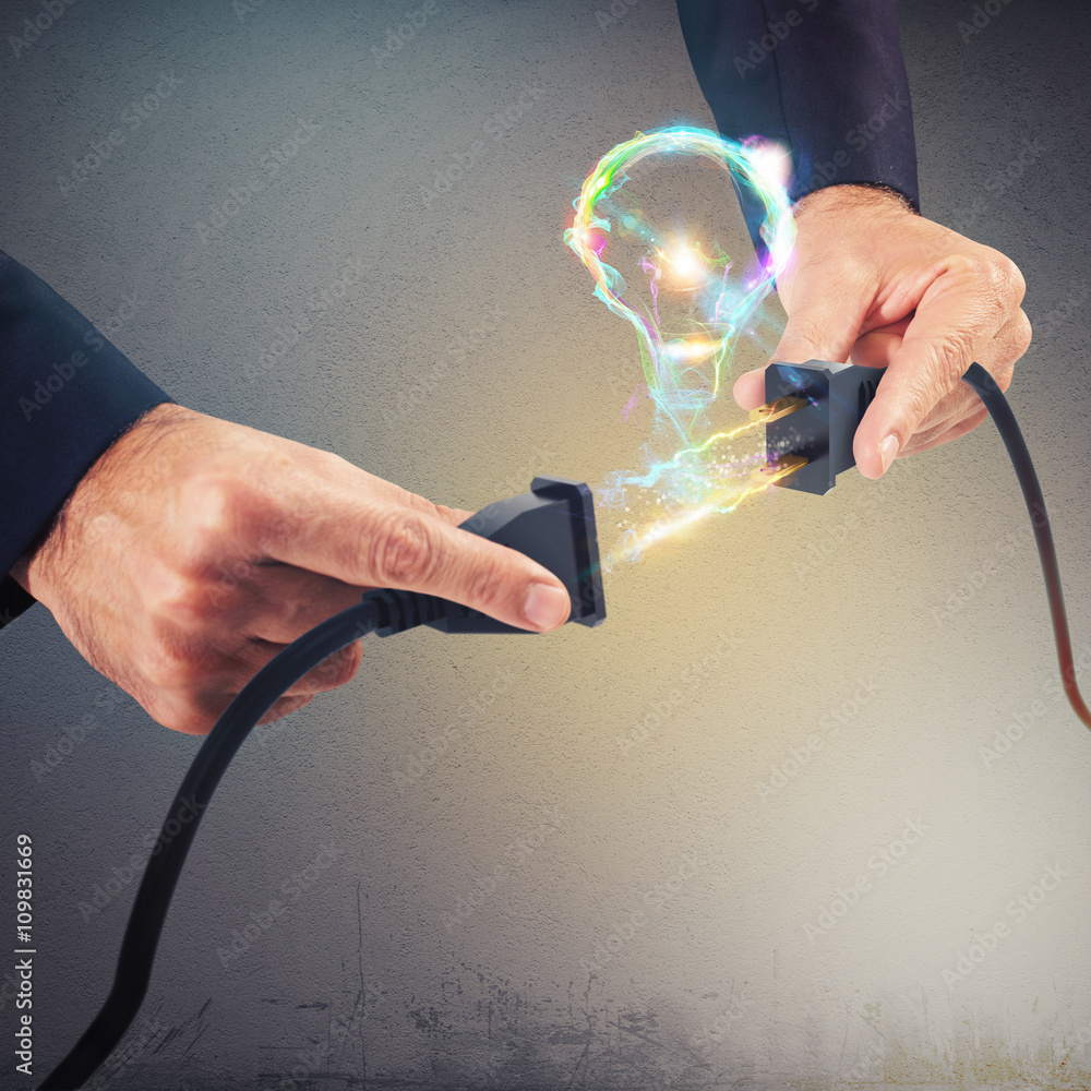 Poster lightbulb connection