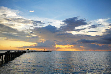 Fototapeta premium Beautiful sky at Rayong Resort