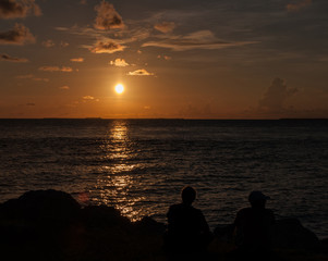 Fototapeta premium People watching sunset