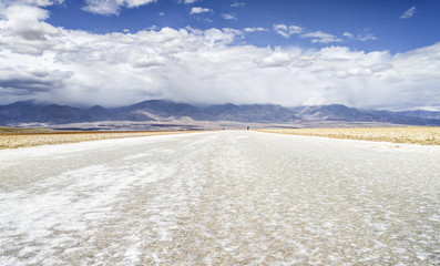Fototapeta na wymiar Sault fields in Death Valley