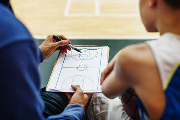 Basketball Player Sport Game Plan Tactics Concept