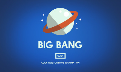 Astronomy Big Bang Planet Spaceship Concept