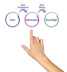Diagram of data transformation