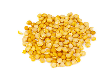 yellow pulse on white background