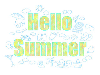 Summer Labels and Design Elements