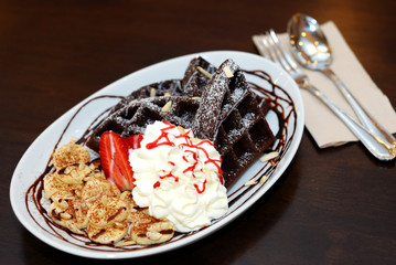 Chocolate waffle
