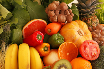 新鮮な野菜と果物