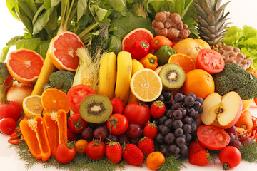 新鮮な野菜と果物