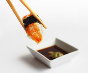 Sushi on top shrimp