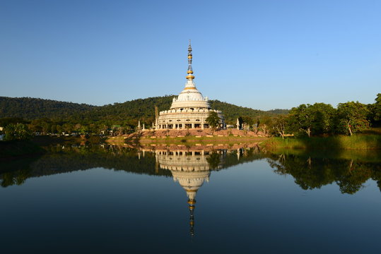 A Beautiful pagoda - Wat Sangtham , Wangkaokaew Korat Thailand