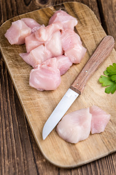 Portion of chopped Chicken Fillet