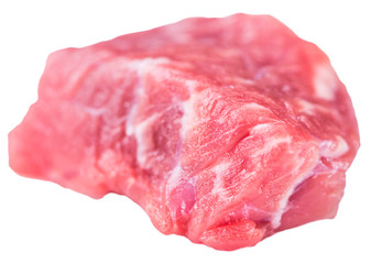 Chopped Beef Steak (isolated on white)