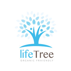 Tree logo. Vector logo template.