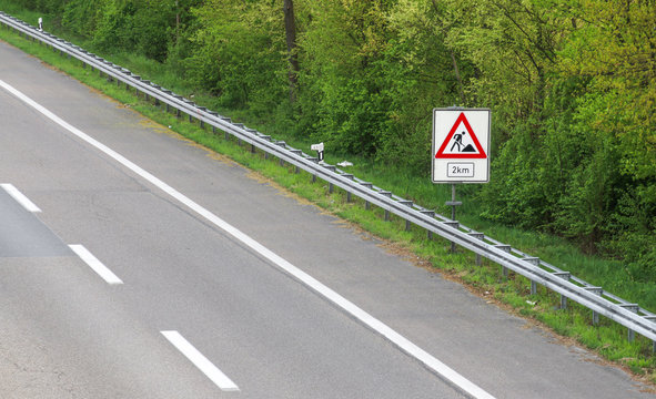 Autobahnbaustelle