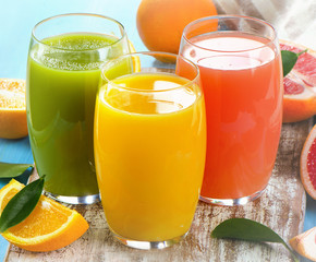 Fresh citrus juices