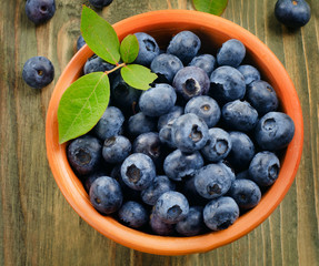 Fresh blueberries