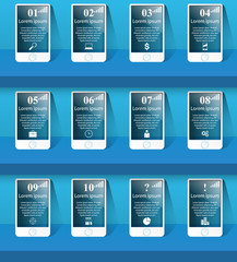 3D infographic. Smartphone icon.