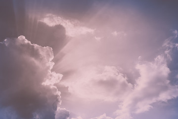 Clouds in the blue sky