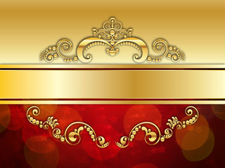 Red and Gold Luxury Background