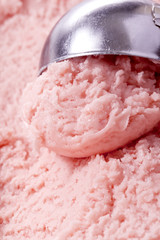 fresh strawberry ice-cream