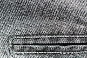 Old black jeans texture and background